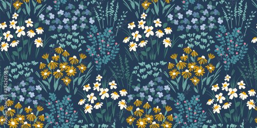 Floral abstract seamless pattern