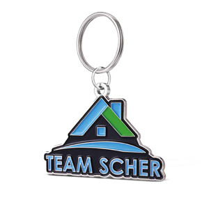 Metal Custom Hand Crafted Keychain - 2 x 1
