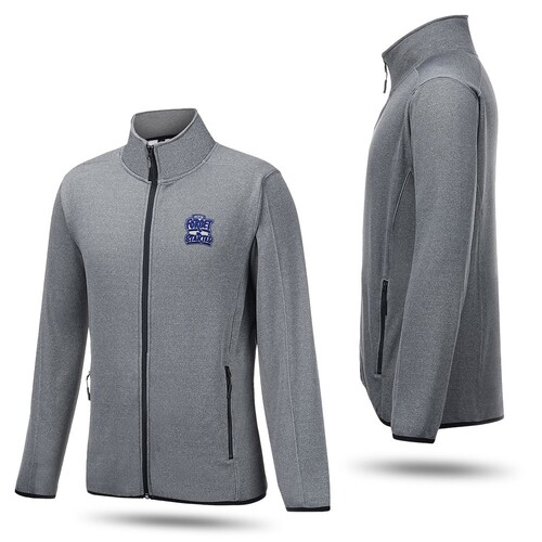 Men's Heathered Full Zip Fleece Sweater Jacket 320GSM