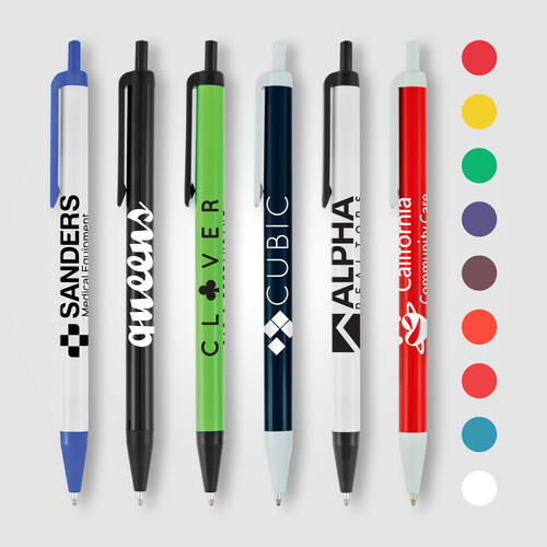 Biz Click Plastic Ballpoint Pen